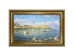 Картина Берег Самарской луки 40 х 70  см художник Ротанин Андрей