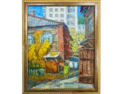 Картина Дворик на ул. Маяковского художник Шишин Николай