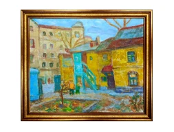 Картина Дворик художник Шишин Николай