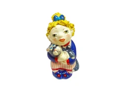 Фигурка Укротительница тигров синяя