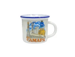 Кружка чайная 100 мл Самара коллаж белая